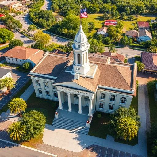 Map thumbnail showing the location of Liberty County Courthouse in Hinesville